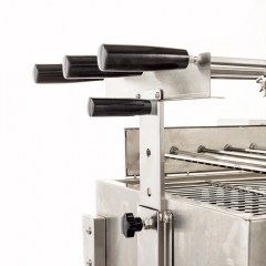 Máquina de grelhar frango a carvão para churrasco com motor elétrico automático Foukou Cypriot