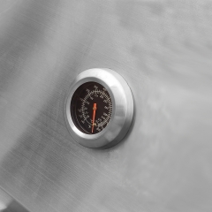 Churrasqueira dupla com espeto giratório, grelha dupla a gás e carvão, assadeira dupla para porcos